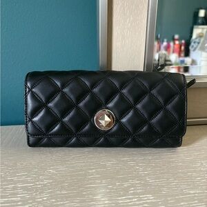 Kate Spade Black Quilted Wallet